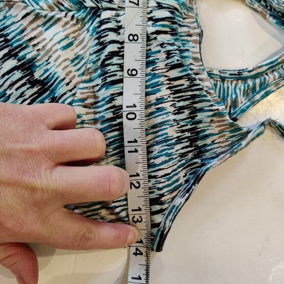 Patagonia ‘Spright Racerback Dress in Cobra Fade Print Tobago Blue Size XS - Picture 5 of 7